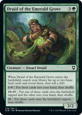 Druid of the Emerald Grove (Commander Legends: Battle for Baldur's Gate) Medium Play Foil