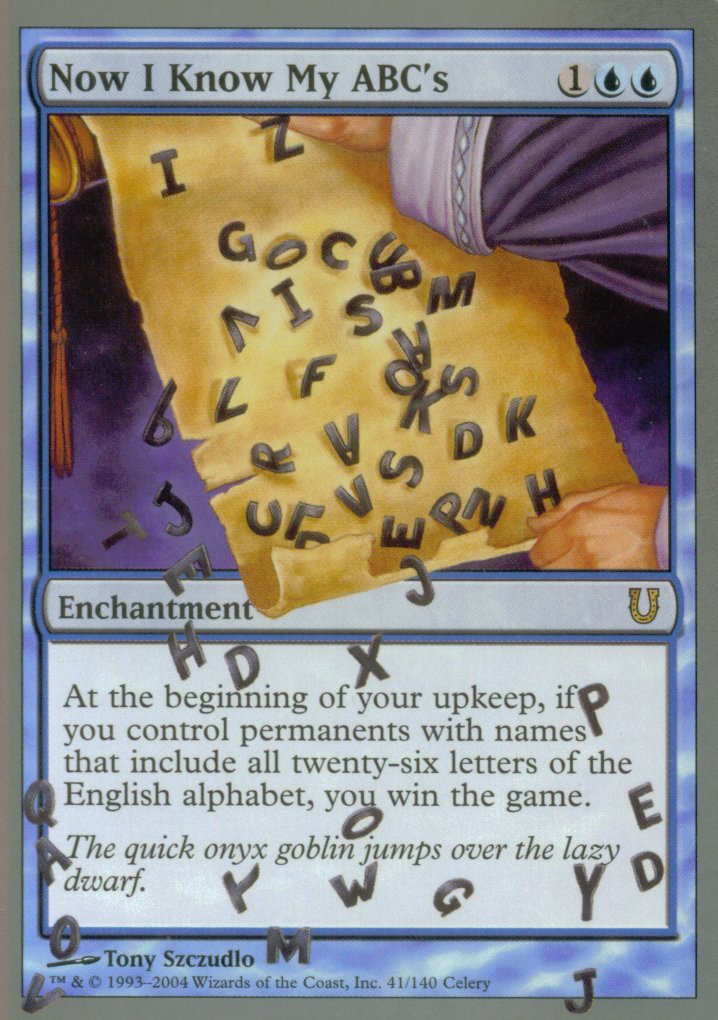 Now I Know My ABC's (Unhinged) Heavy Play