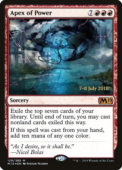 Apex of Power (Promos: Prerelease Cards) Near Mint Foil