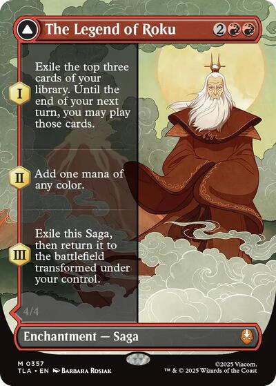 The Legend of Roku (Borderless) (Avatar: The Last Airbender) Near Mint Foil