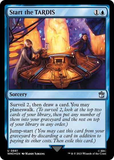 Start the TARDIS (Surge Foil) (Universes Beyond: Doctor Who) Near Mint Foil