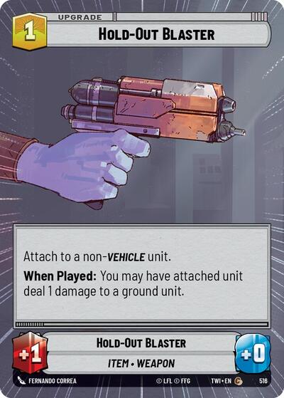 Hold-Out Blaster (Hyperspace) (Twilight of the Republic) Near Mint Foil