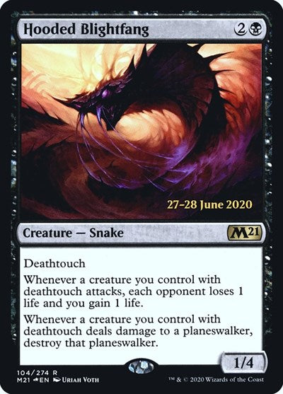 Hooded Blightfang (Promos: Prerelease Cards) Light Play Foil
