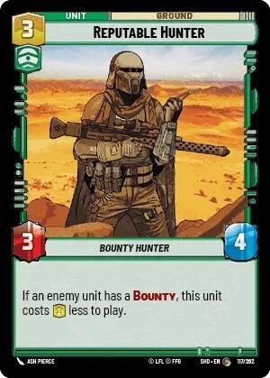 Reputable Hunter (Shadows of the Galaxy) Near Mint Foil