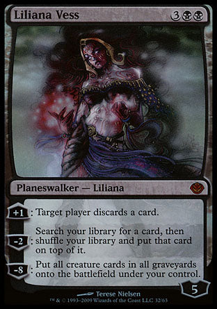 Liliana Vess (Duel Decks: Garruk vs Liliana) Damaged / Poor Foil