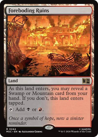 Foreboding Ruins (Commander: Marvel Super Heroes) Near Mint