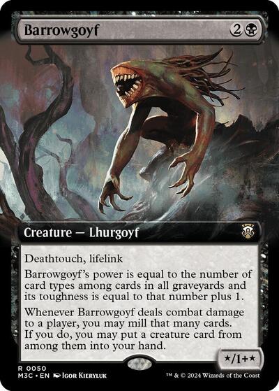 Barrowgoyf (Extended Art) (Ripple Foil) (Commander: Modern Horizons 3) Near Mint Foil