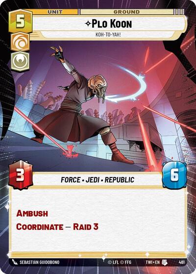 Plo Koon Koh-to-yah! (Hyperspace) (Twilight of the Republic) Near Mint