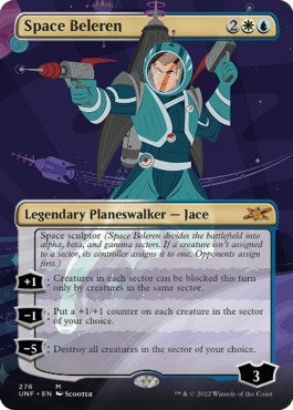 Space Beleren (Borderless) (Unfinity) Light Play Foil