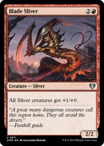 Blade Sliver (Commander Masters) Light Play