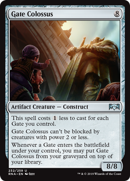 Gate Colossus (Ravnica Allegiance) Light Play Foil