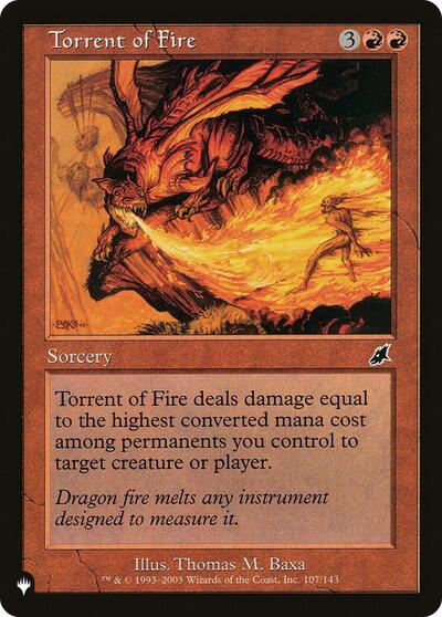 Torrent of Fire (The List) Near Mint
