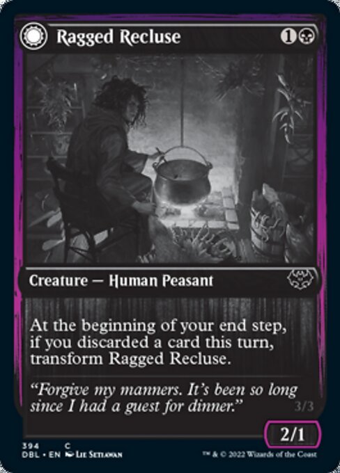 Ragged Recluse / Odious Witch (Innistrad: Double Feature) Light Play