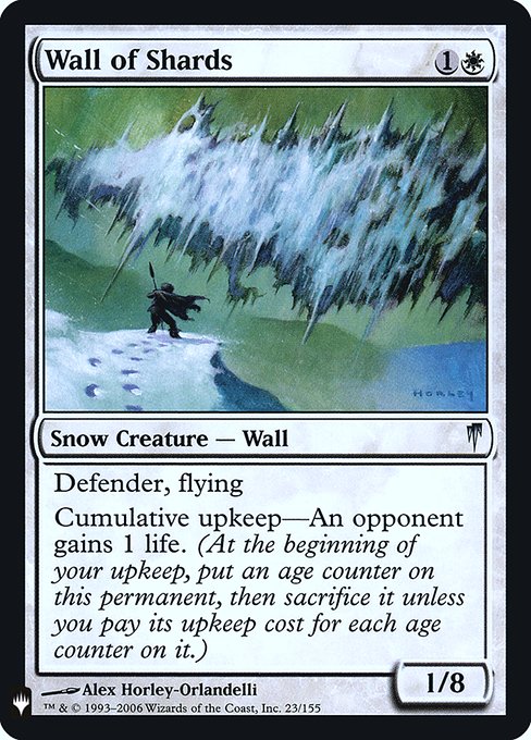 Wall of Shards (Mystery Booster Retail Edition Foils) Light Play Foil