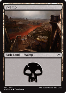 Swamp (194) (Hour of Devastation) Medium Play