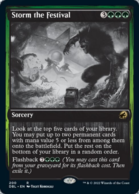 Storm the Festival (Innistrad: Double Feature) Light Play Foil
