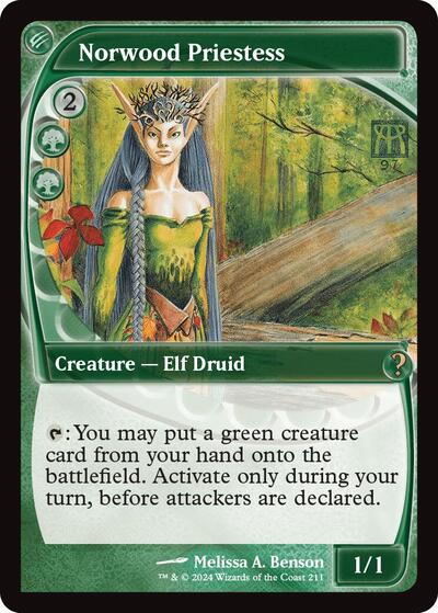 Norwood Priestess (Future Sight) (Mystery Booster 2) Near Mint Foil