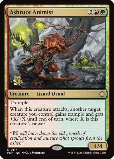 Ashroot Animist (Promos: Prerelease Cards) Medium Play Foil