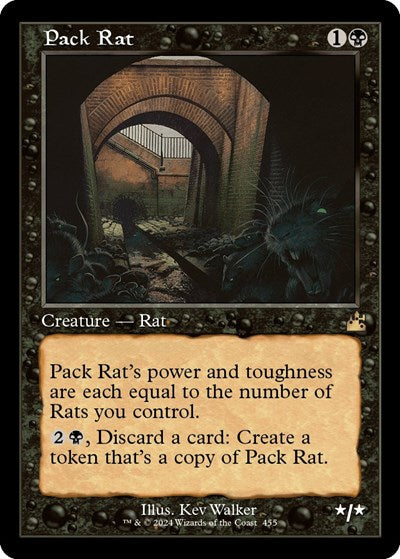 Pack Rat (Retro Frame) (Ravnica Remastered) Near Mint Foil