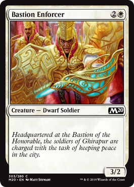 Bastion Enforcer (Magic 2020 Core Set) Light Play