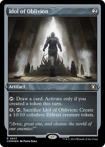 Idol of Oblivion (Foil Etched) (Commander Masters) Near Mint Foil