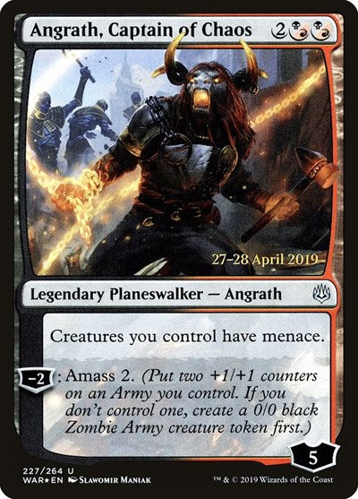 Angrath, Captain of Chaos (Promos: Prerelease Cards) Light Play Foil