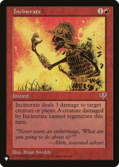 Incinerate|1|0|0.00