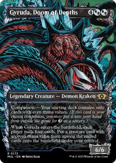 Gyruda, Doom of Depths (Halo Foil) (March of the Machine: Multiverse Legends) Light Play Foil