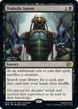 Diabolic Intent (The Brothers' War) Medium Play Foil