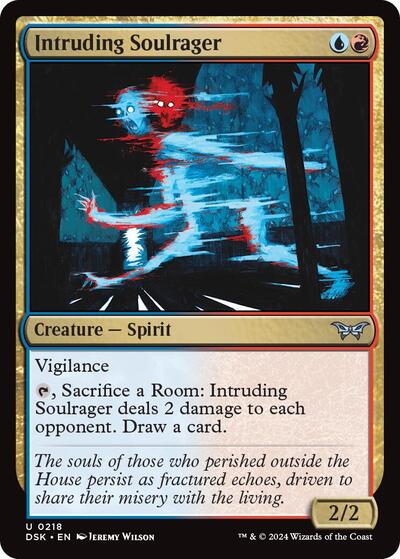 Intruding Soulrager (Duskmourn: House of Horror) Light Play Foil