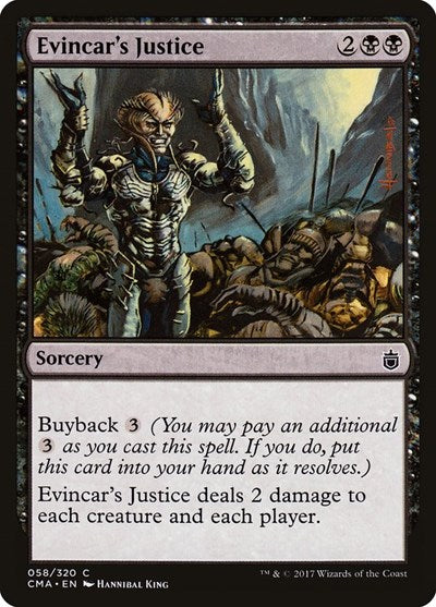 Evincar's Justice (Commander Anthology) Medium Play