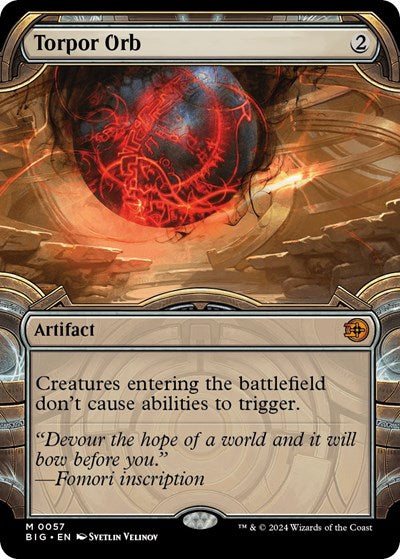 Torpor Orb (Showcase) (Outlaws of Thunder Junction: The Big Score) Light Play