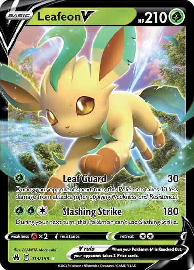 Leafeon V (Crown Zenith) Light Play Holofoil