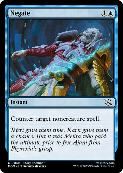 Negate (March of the Machine) Medium Play Foil