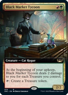 Black Market Tycoon (Extended Art) (Streets of New Capenna) Light Play Foil