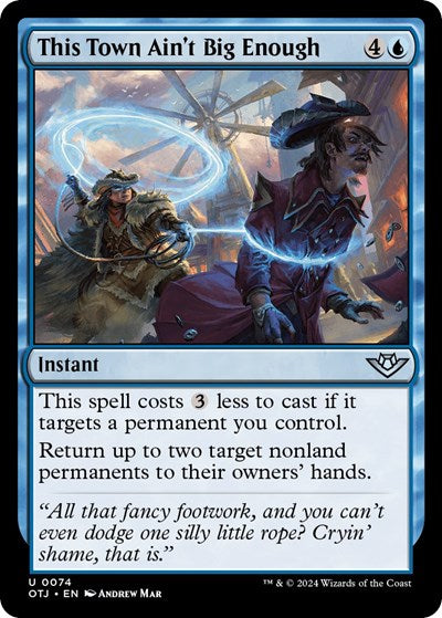 This Town Ain't Big Enough (Outlaws of Thunder Junction) Light Play Foil