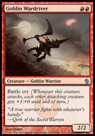 Goblin Wardriver (Mirrodin Besieged) Light Play Foil