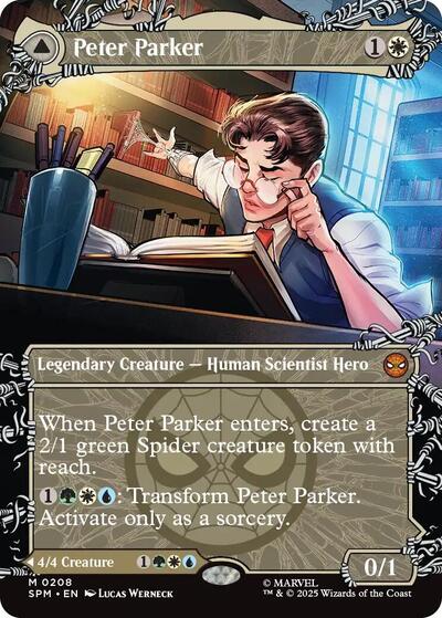 Peter Parker (0208) (Borderless) (Marvel's Spider-Man) Near Mint Foil