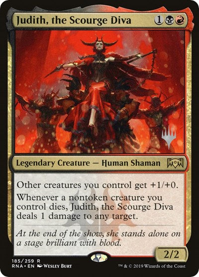Judith, the Scourge Diva (Promo Pack: Throne of Eldraine) Near Mint