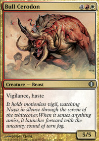 Bull Cerodon (Shards of Alara) Light Play Foil