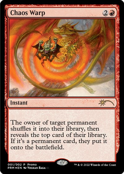 Chaos Warp (Promos: WPN and Gateway) Near Mint Foil