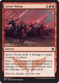 Arrow Storm (Khans of Tarkir) Light Play