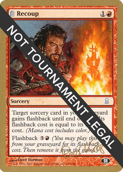 Recoup - 2003 Peer Kroger (ODY) (SB) (World Championship Decks) Medium Play