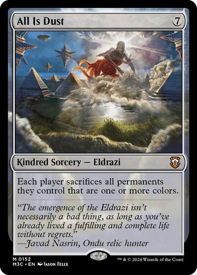 All Is Dust (Ripple Foil) (Commander: Modern Horizons 3) Light Play Foil