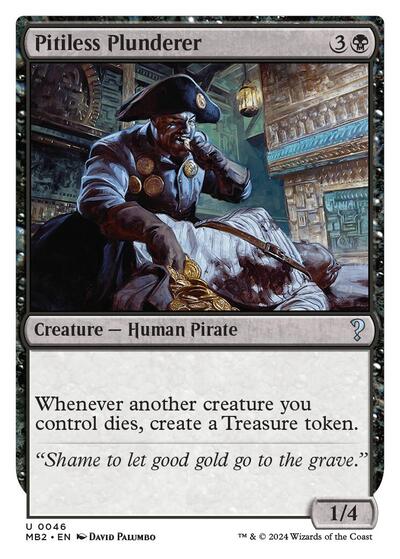 Pitiless Plunderer (White Border) (Mystery Booster 2) Light Play