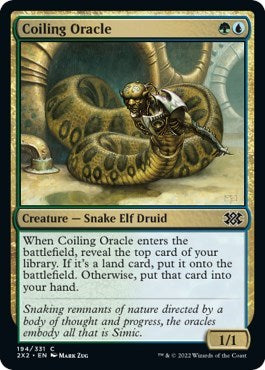 Coiling Oracle (Double Masters 2022) Near Mint Foil