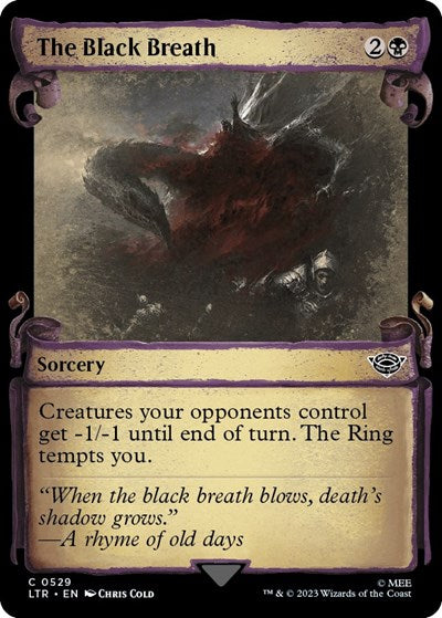 The Black Breath (Showcase Scrolls) (Universes Beyond: The Lord of the Rings: Tales of Middle-earth) Near Mint