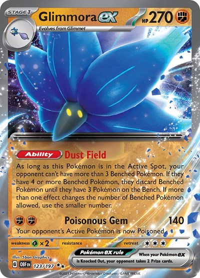 Glimmora ex (Scarlet and  Violet: Obsidian Flames) Near Mint Holofoil