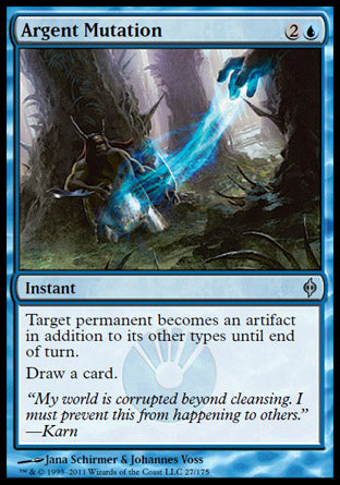 Argent Mutation (New Phyrexia) Medium Play Foil