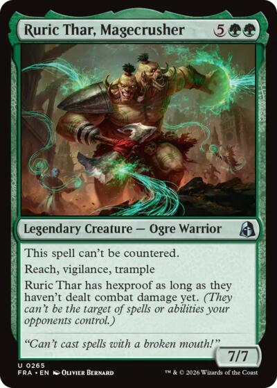 Ruric Thar, Magecrusher (Reality Fracture) Near Mint Foil
